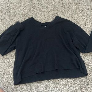 Size XS black v-neck long sleeve